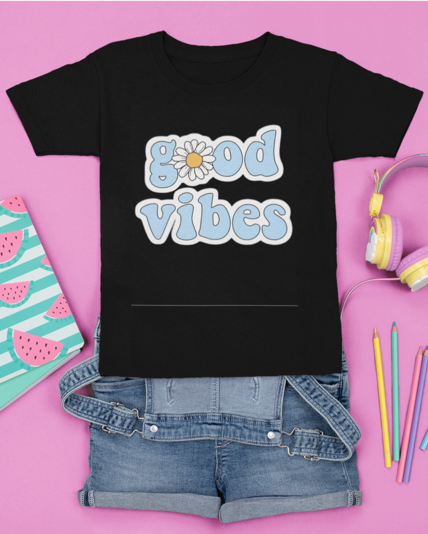 Black Good Vibes Graphic