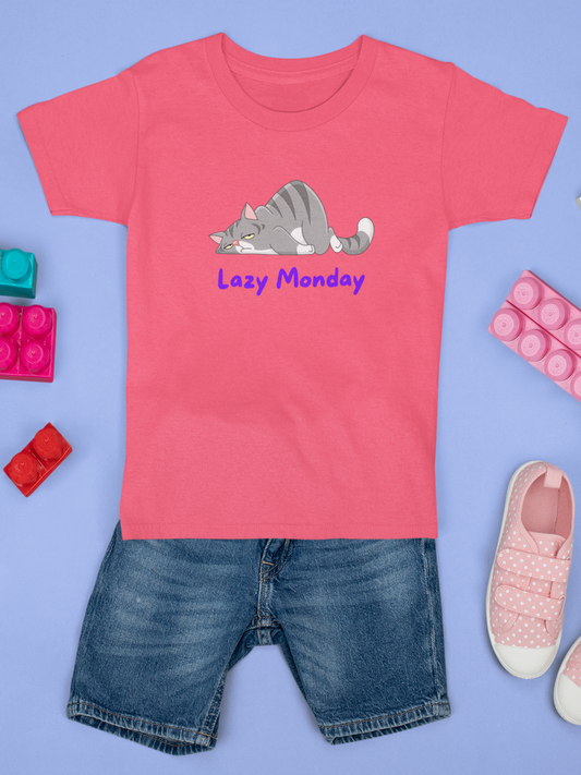 Coral Lazy Monday Graphic