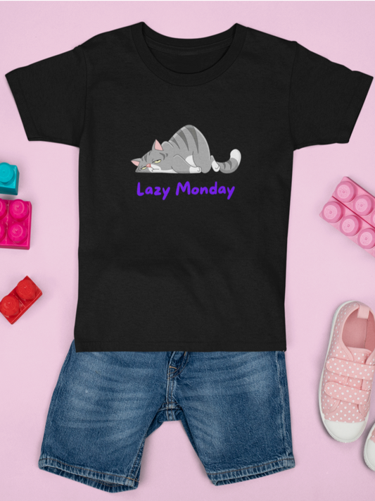 Black Lazy Monday Graphic