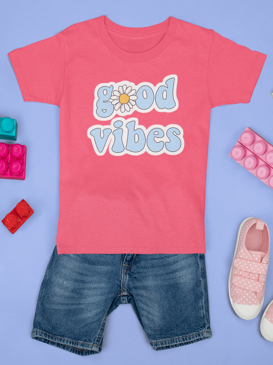 Coral Good Vibes Graphic