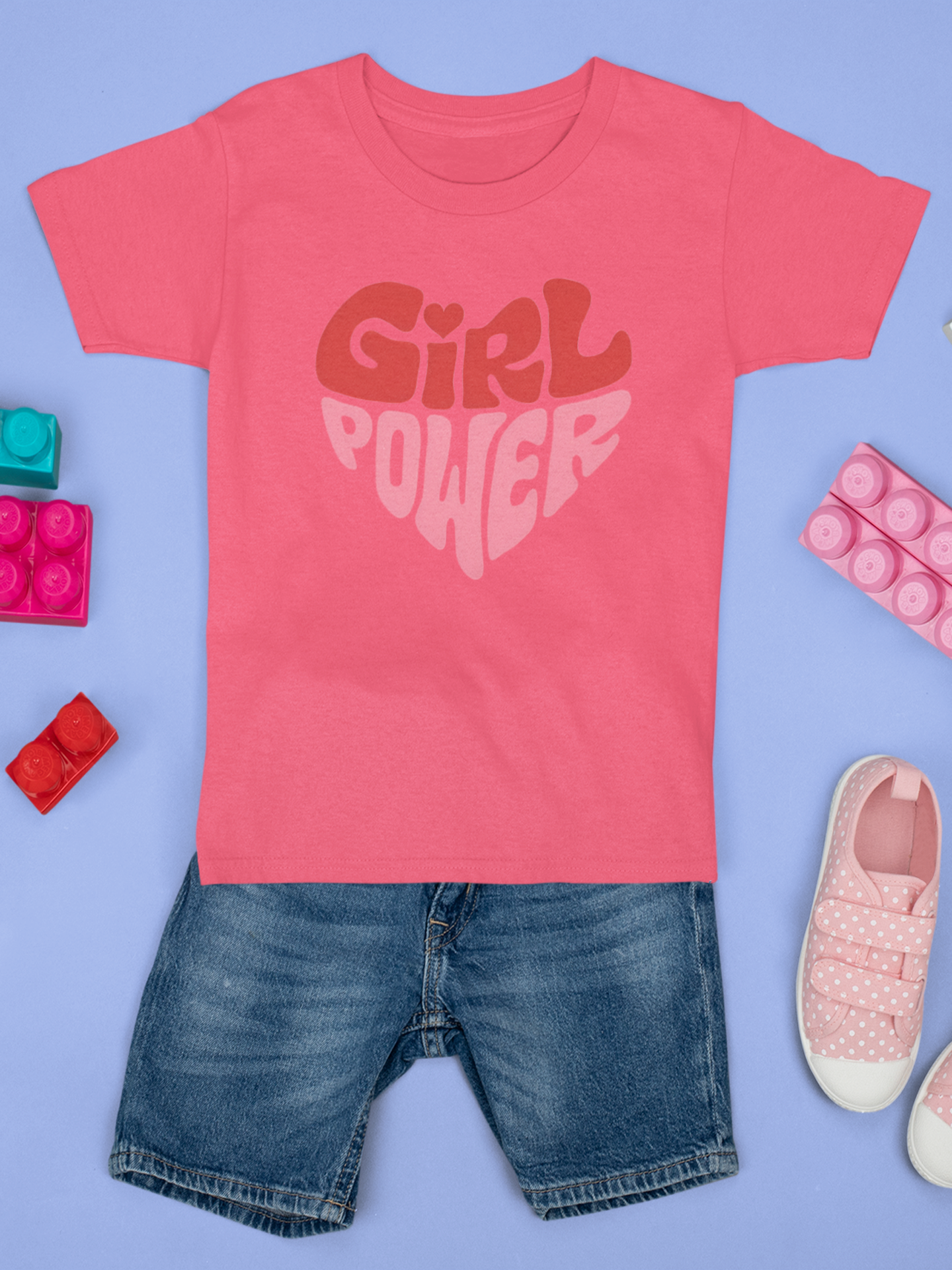 Coral Girl Power Graphic