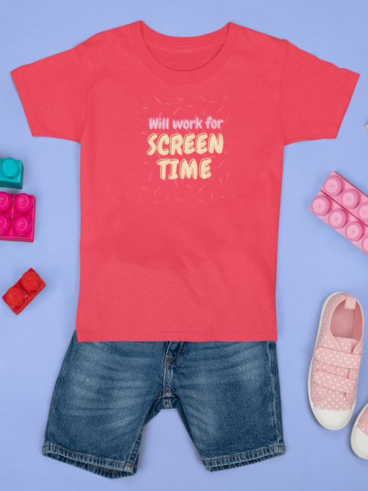 Red Screen Time Graphic